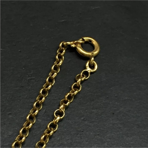 CHANEL Gold Tone Pendant Necklace with Box - Picture 5 of 9